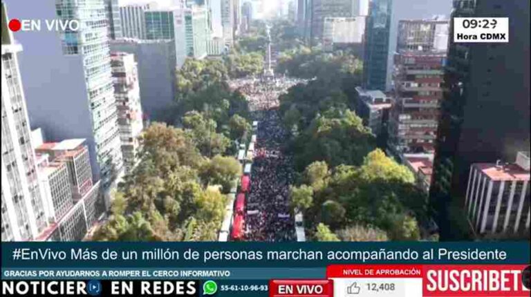 En Vivo Así Se Vive La Marcha De Amlo Desde El Ángel De La Independencia 0581