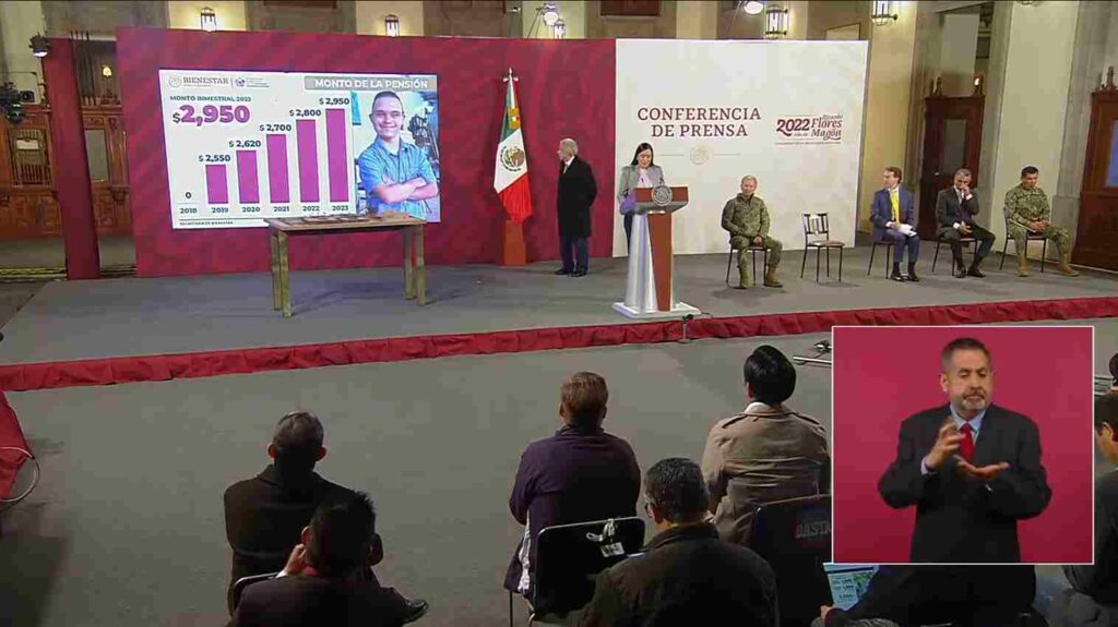 Ariadna Montiel reveló el aumento para la Pensión Bienestar de Discapacidad 2023 en conferencia de prensa