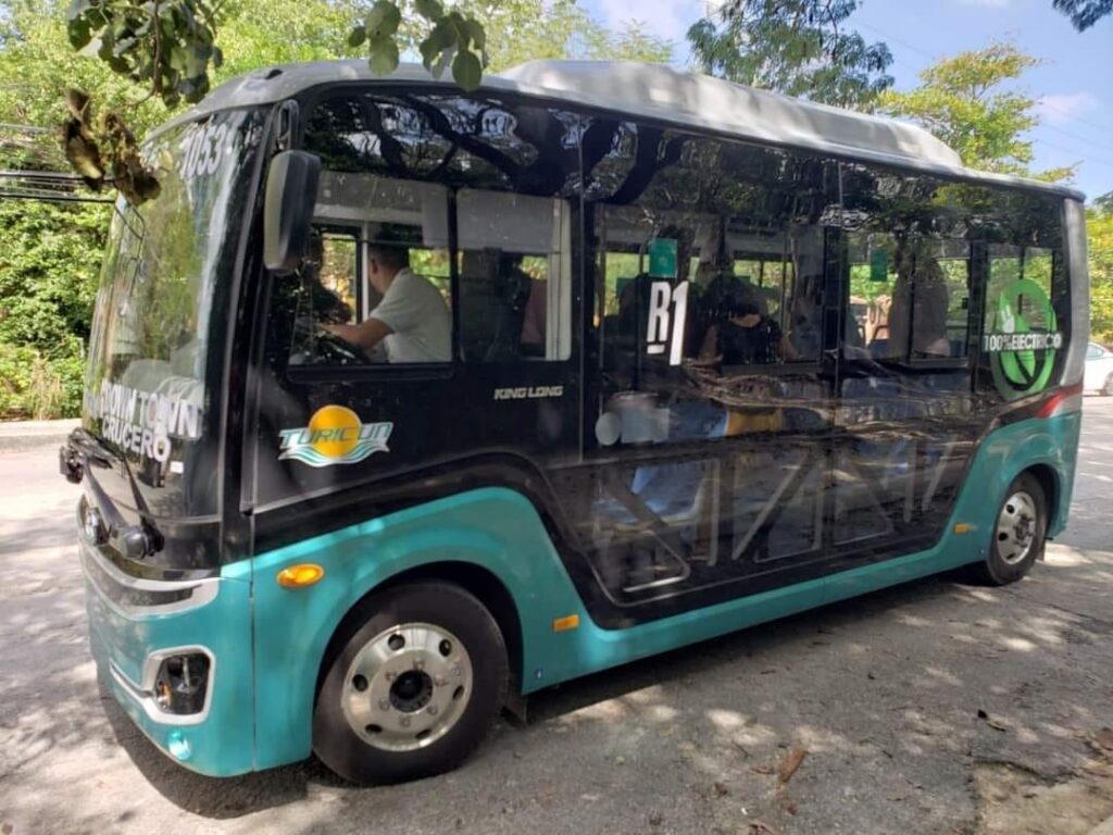 Turicun lanza el primer autobús eléctrico en Cancún